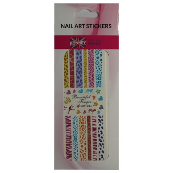 RONNEY - Naklejki wodne na paznokcie NAILART STICKERS RN 215    !